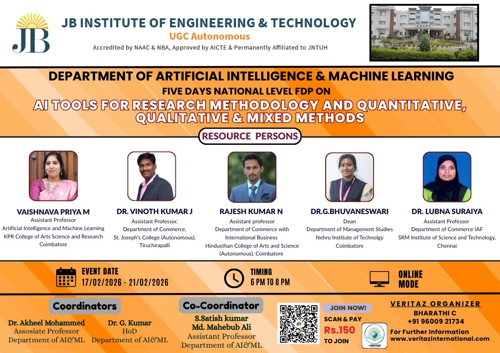 JB Institute of Engineering & Technology Event